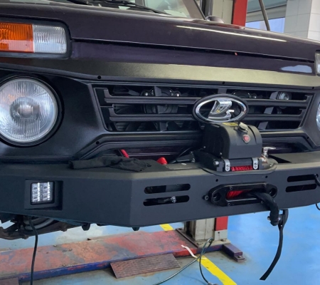  Προφυλακτήρας εμπρός σιδερένιος Lada Niva 1600cc/1700cc